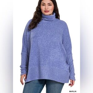 New!Plus Size Marlin Blue Cowl Neck Sweater
Sizes 2X 3X